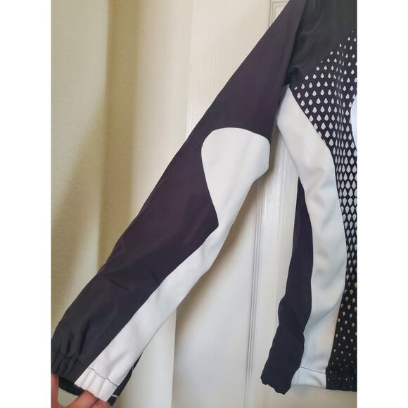 Bjorn Daehlie Black White Pattern Full Zip Running Jacket - Women's Size Large - Picture 11 of 14